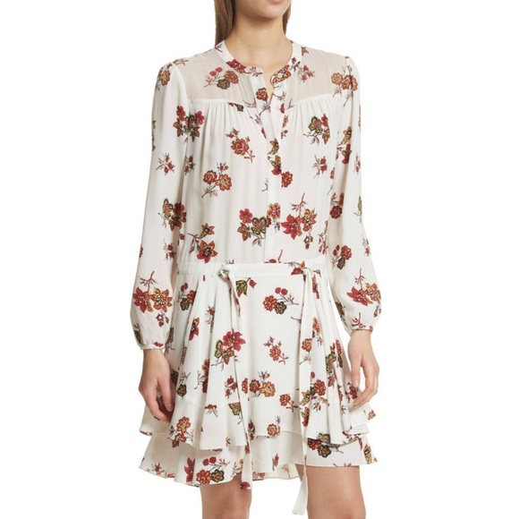 A.L.C. Rori Silk Drop Waist Dress Size 4 - Picture 2 of 10